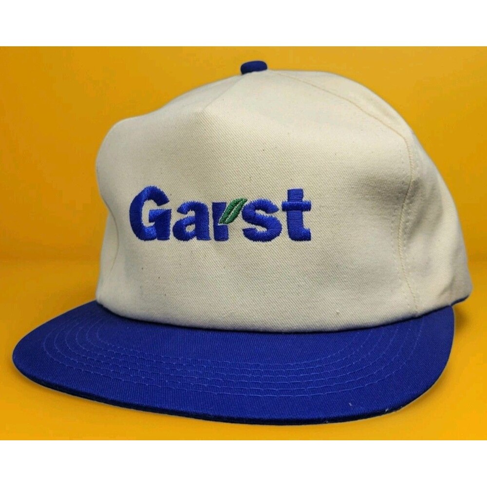 Vintage K Products USA MADE Garst farm seed Trucker Hat Snapback Cap NOS NWOT
